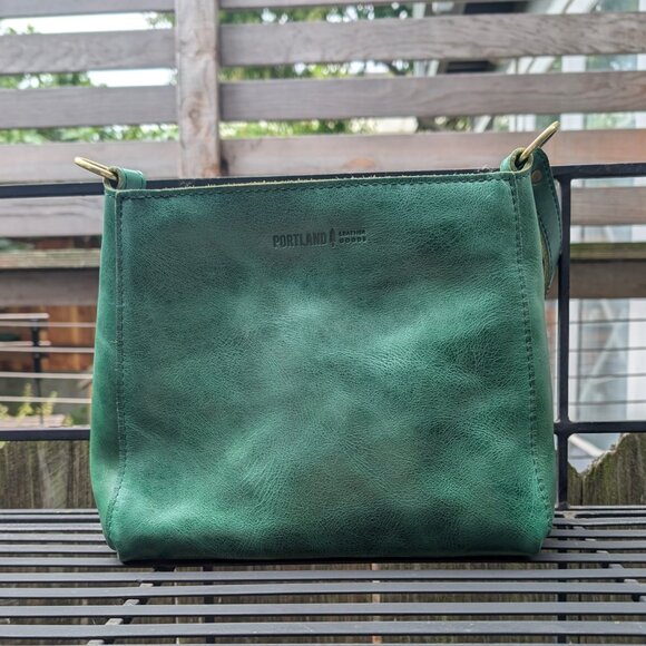 Portland Leather Handbags - Portland Leather Goods Cowboy Mint Triangle Bag PLG